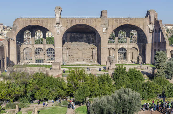 74 - Italia - Roma - Foro Romano - basilica de Majencio y Constantino